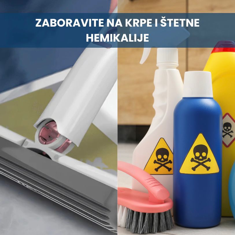 KUPI 1 DOBIJAŠ 1 GRATIS - Brzi Mop – Zaboravi na stare krpe, očisti sve u jednom potezu!